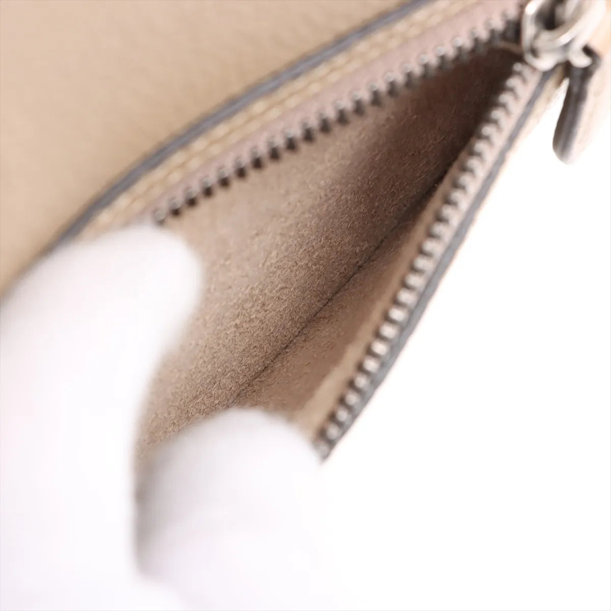 Celine Luggage Micro Shopper Leather Handbag Beige