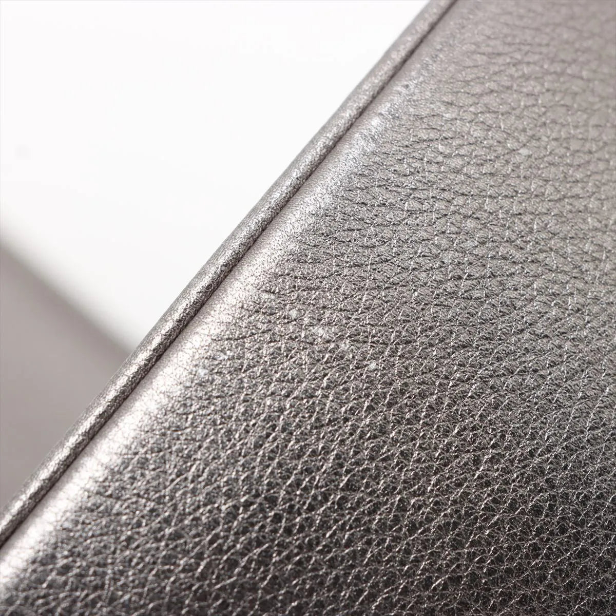 Chanel Matelasse Leather Single Flap Double Chain Bag Silver