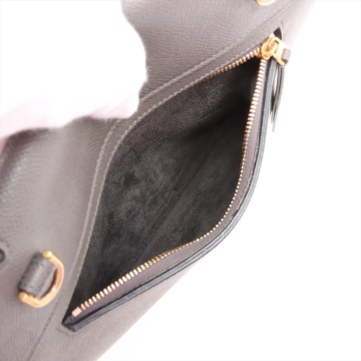 Celine Belt Bag Mini Leather Two-Way Handbag Gray