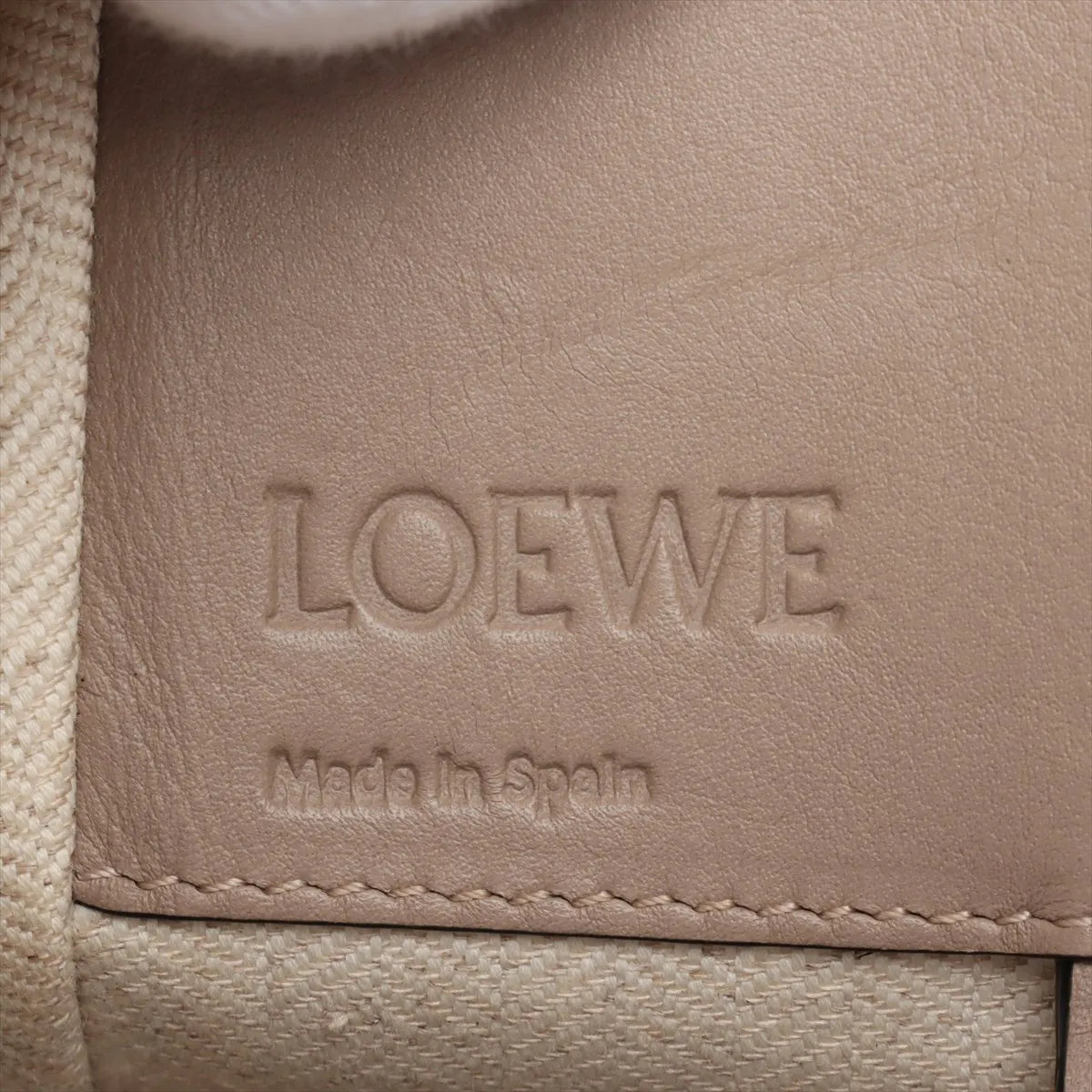 Loewe Hammock Small Leather Two-Way Shoulder Bag Beige