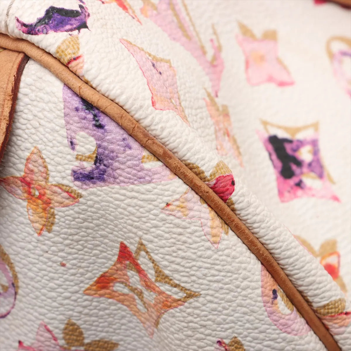 Louis Vuitton Monogram Limited Edition Watercolor Speedy 35 White