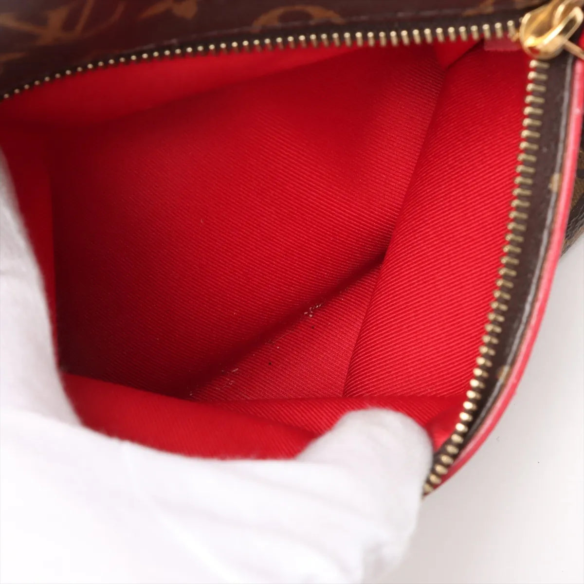 Louis Vuitton Monogram Tournelle PM Brown x Red