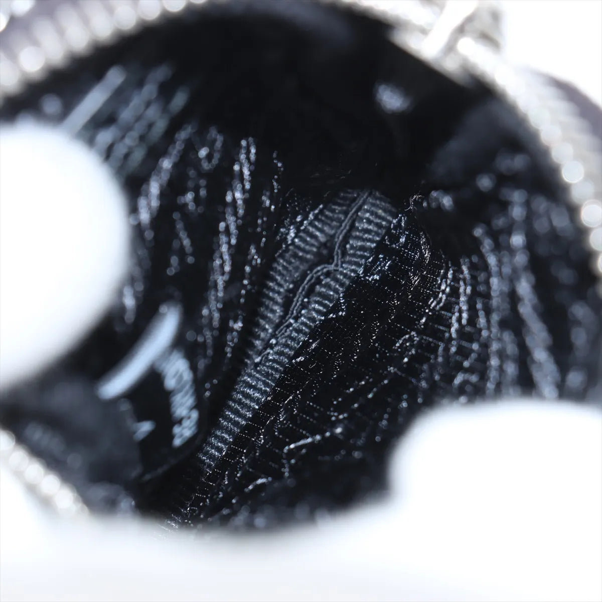 Prada Tessuto Matelasse Nylon Leather Two-Way Tote Handbag Black