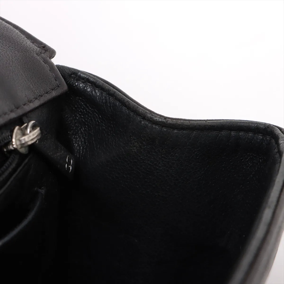 Chanel Chocolate Bar 2.55 Lambskin Single Flap Double Chain Bag Black