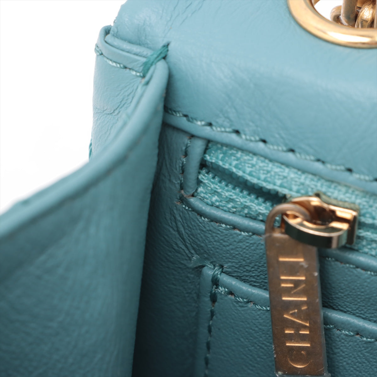 Chanel Matelasse 2.55 Mini Leather Single Flap Double Chain Bag Blue * PREORDER *