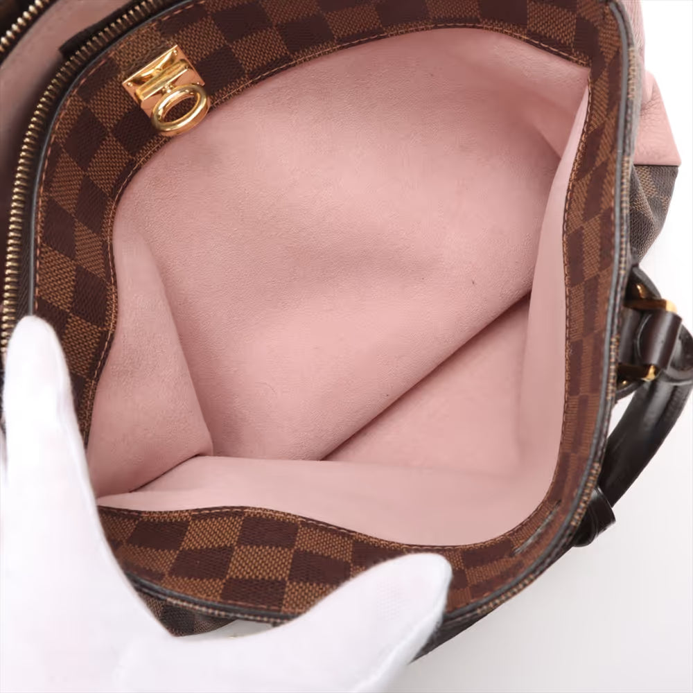 Louis Vuitton Damier Ebene Normandy Brown x Old Rose