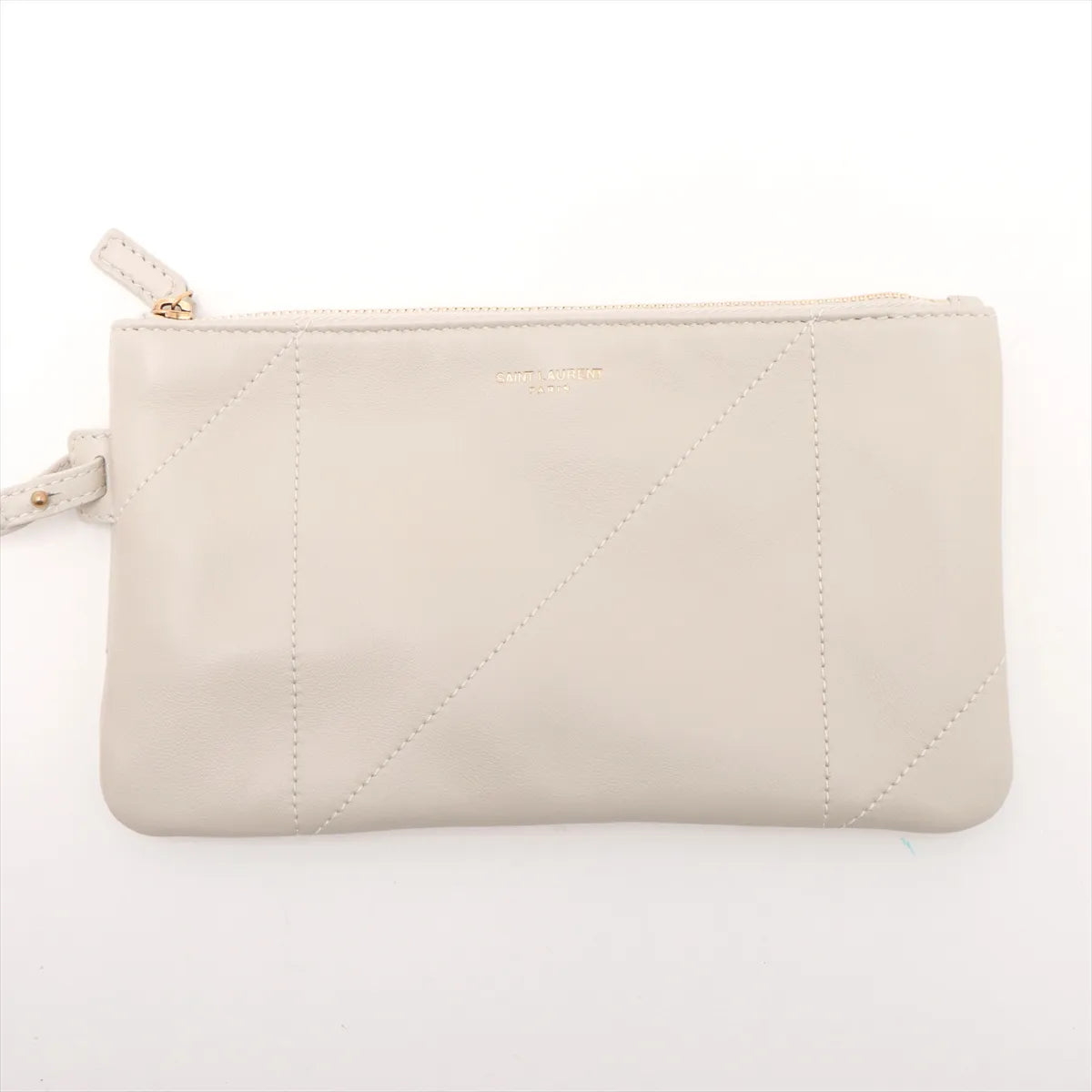 Saint Laurent Paris Jamie Pochon Leather Chain Shoulder Bag Beige