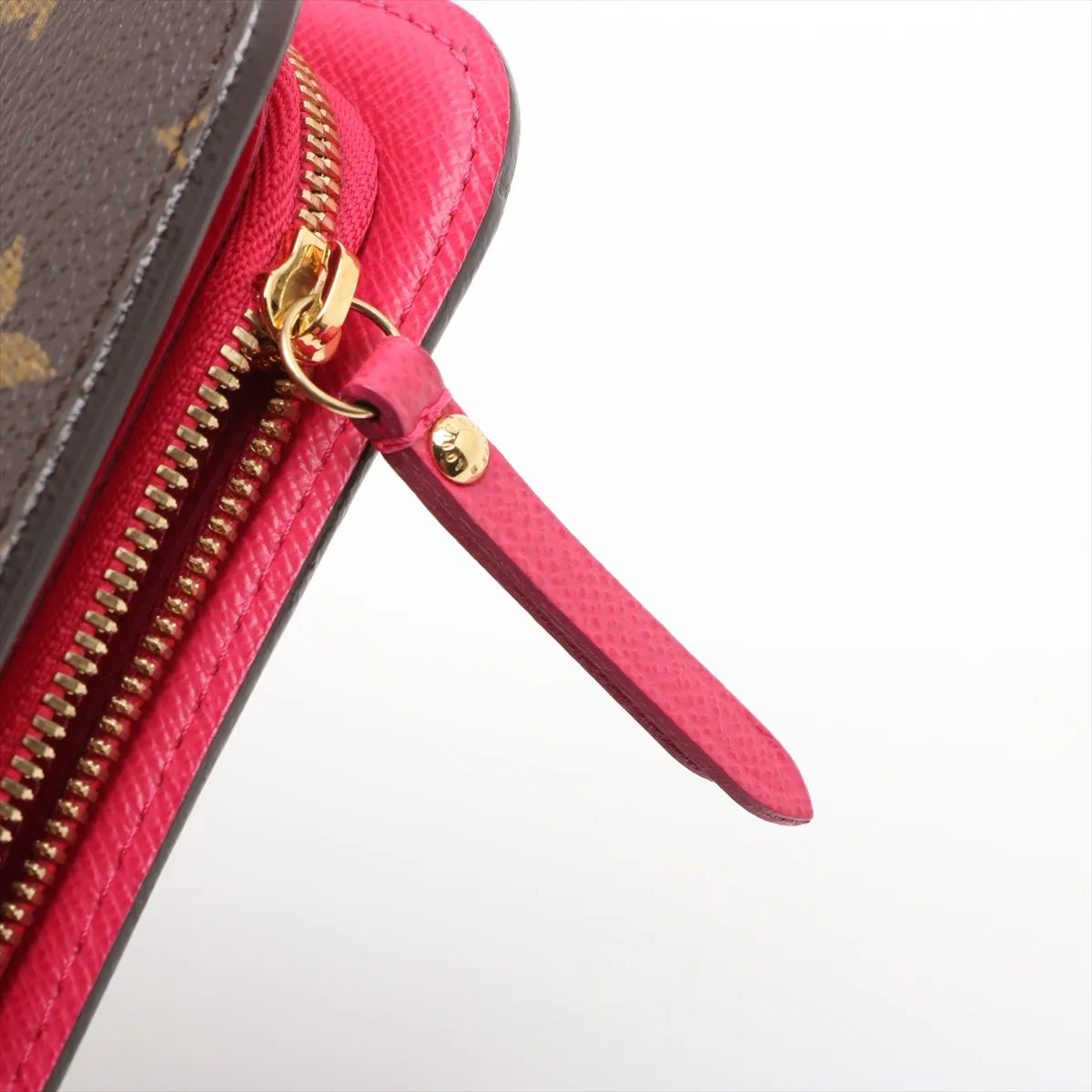 Louis Vuitton Monogram Insolite Zippy Wallet Brown x Hot Pink