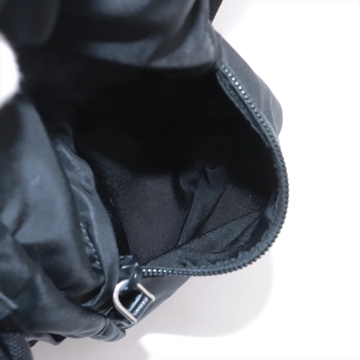 Prada Tessuto Nylon Leather Backpack Black