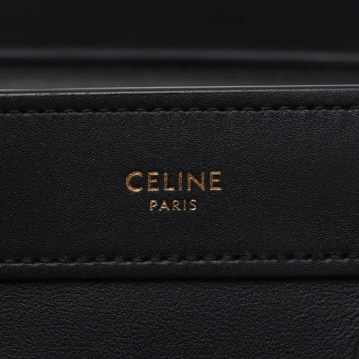 Celine Luggage Nano Shopper Leather Two-Way Handbag Black