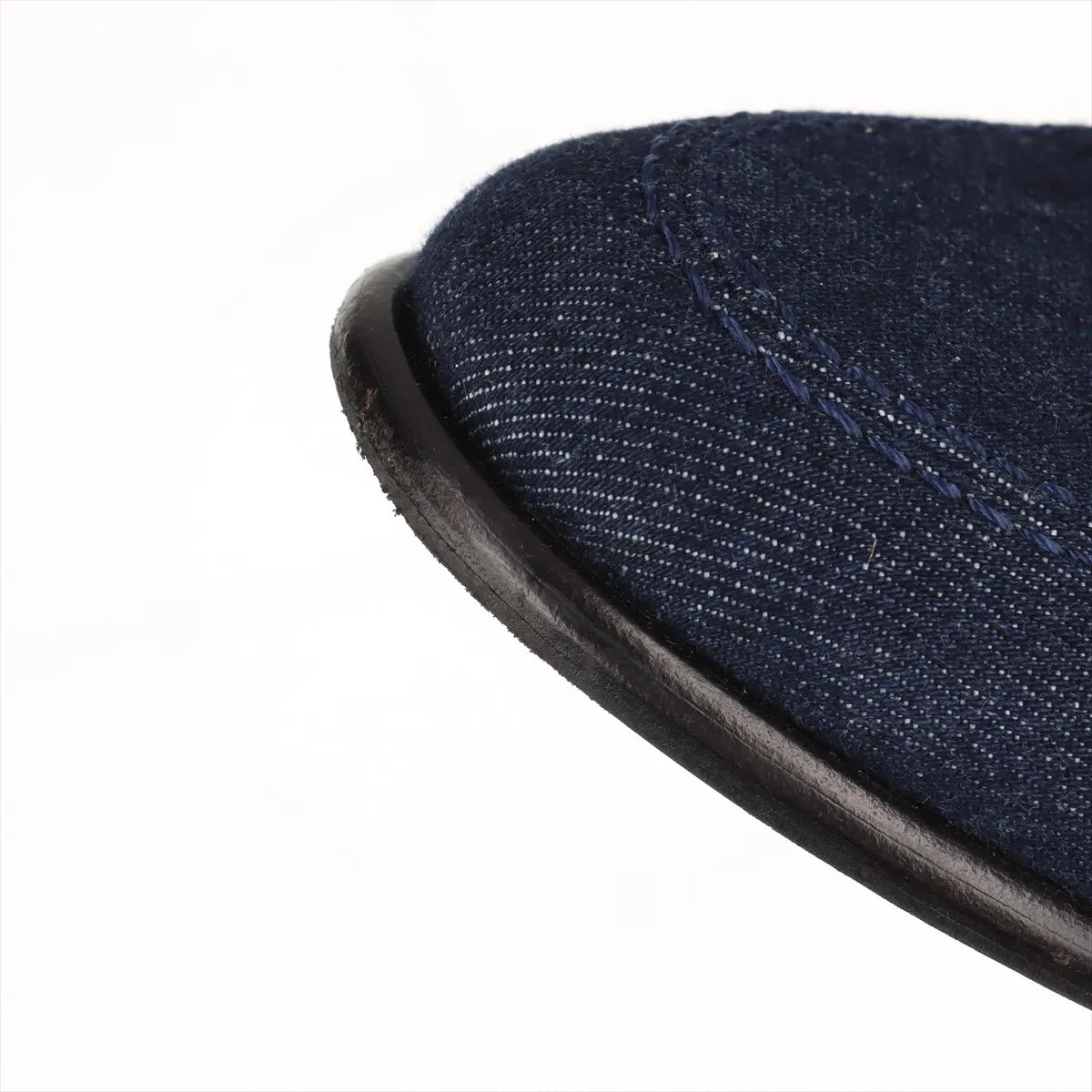 Hermès Kelly Denim Leather Loafer Navy x Brown