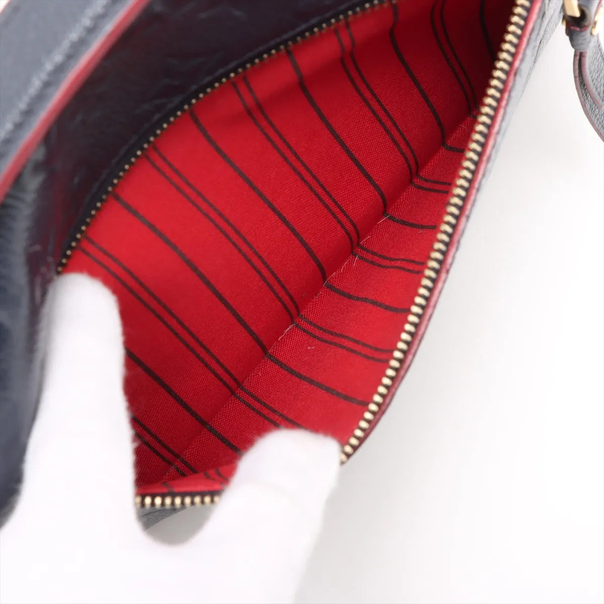 Louis Vuitton Monogram Empreinte Metis MM Marine Rouge