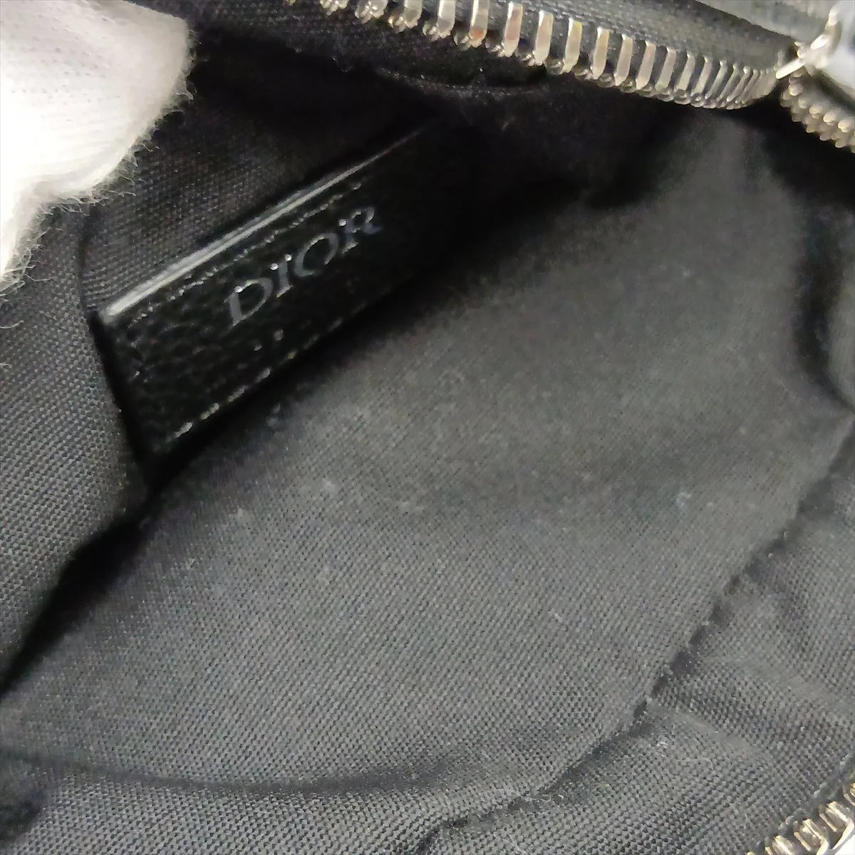 Dior Oblique Nylon Leather Shoulder Bag Black