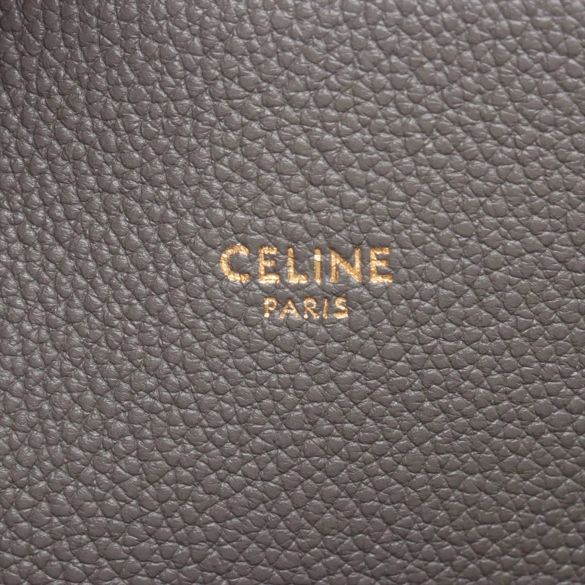 Celine Cabas Phantom Small Leather Tote Bag Gray