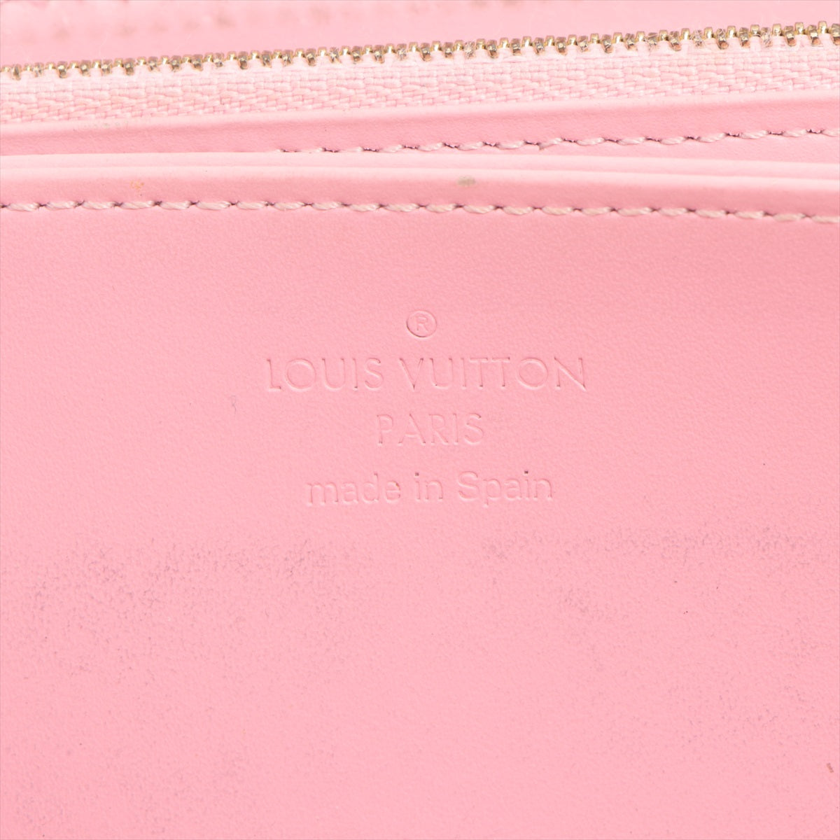 Louis Vuitton Monogram Vernis Zippy Wallet Pink