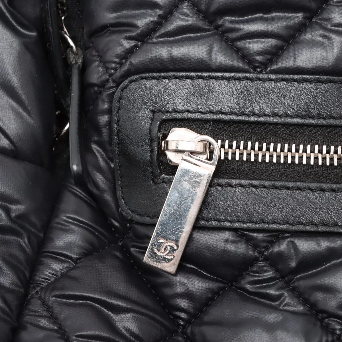 Chanel CC Logo Matelasse Cocoon Nylon Backpack Black
