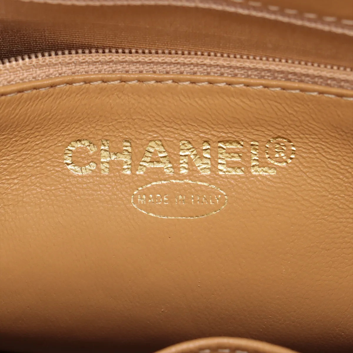 Chanel CC Logo Re-release Caviar Skin Tote Bag Beige