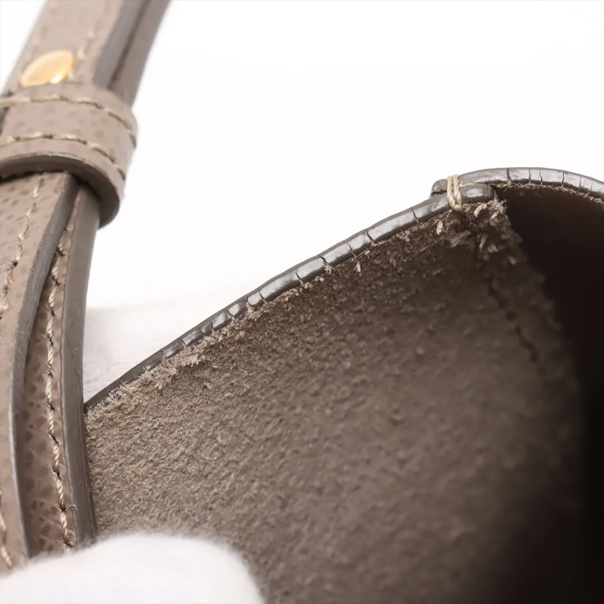 Celine Vertical Cabas Leather Two-Way Handbag Beige