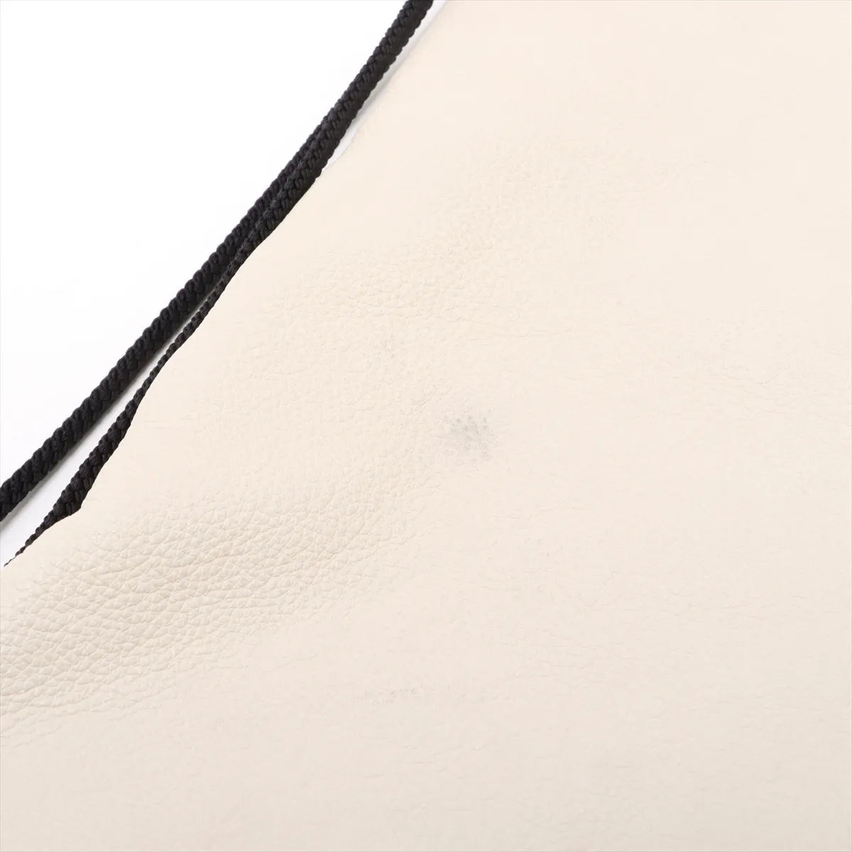 Gucci GG Logo Drawstring Leather Backpack White