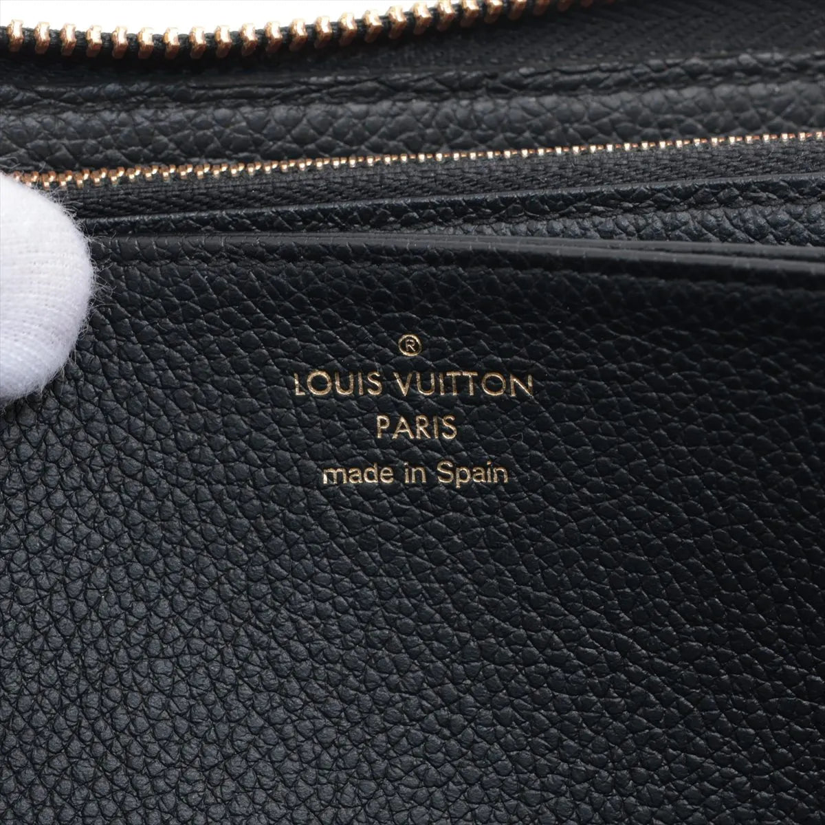 Louis Vuitton Monogram Empreinte Zippy Wallet Black