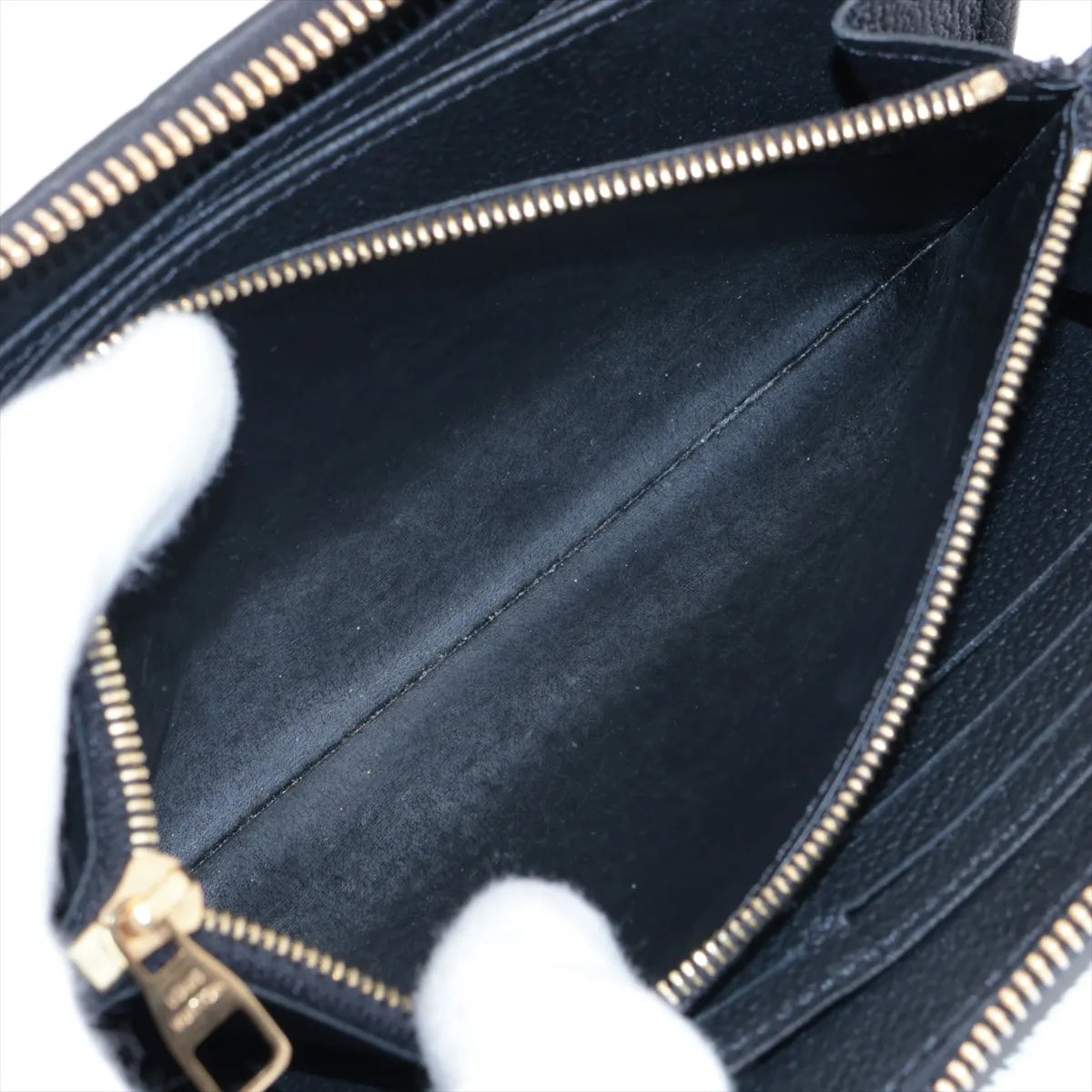 Louis Vuitton Monogram Empreinte Zippy Wallet Black