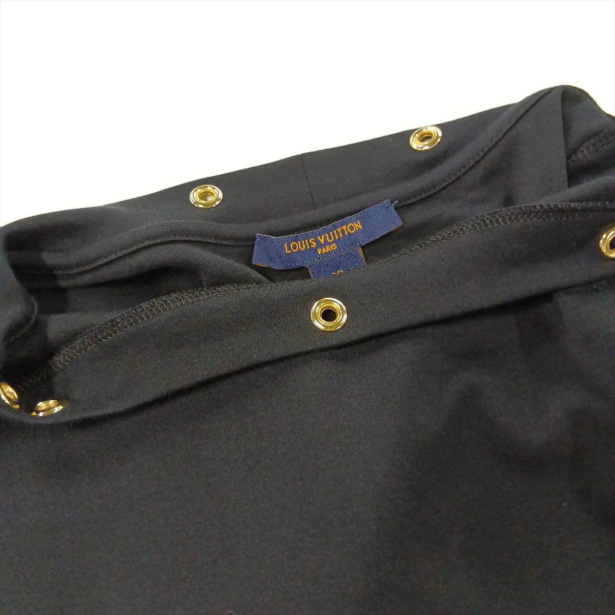 Louis Vuitton LV Flower & Round Stud Cotton T-shirt Black