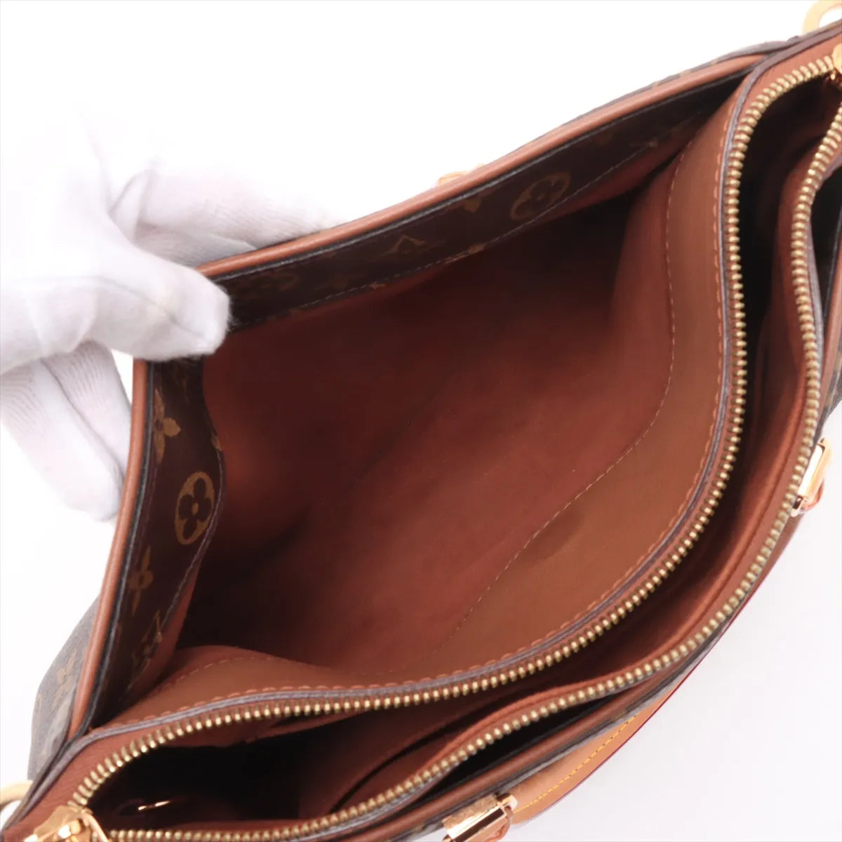 Louis Vuitton Monogram Pallas Handbag Brown