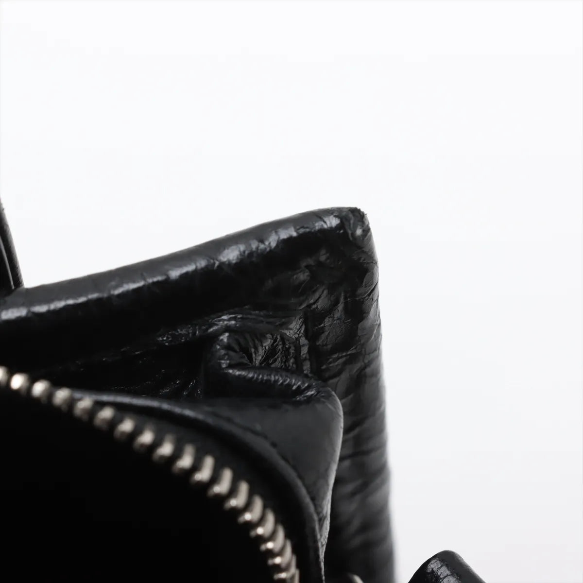 Balenciaga Bazar Shopper XXS Leather Two-Way Handbag Black