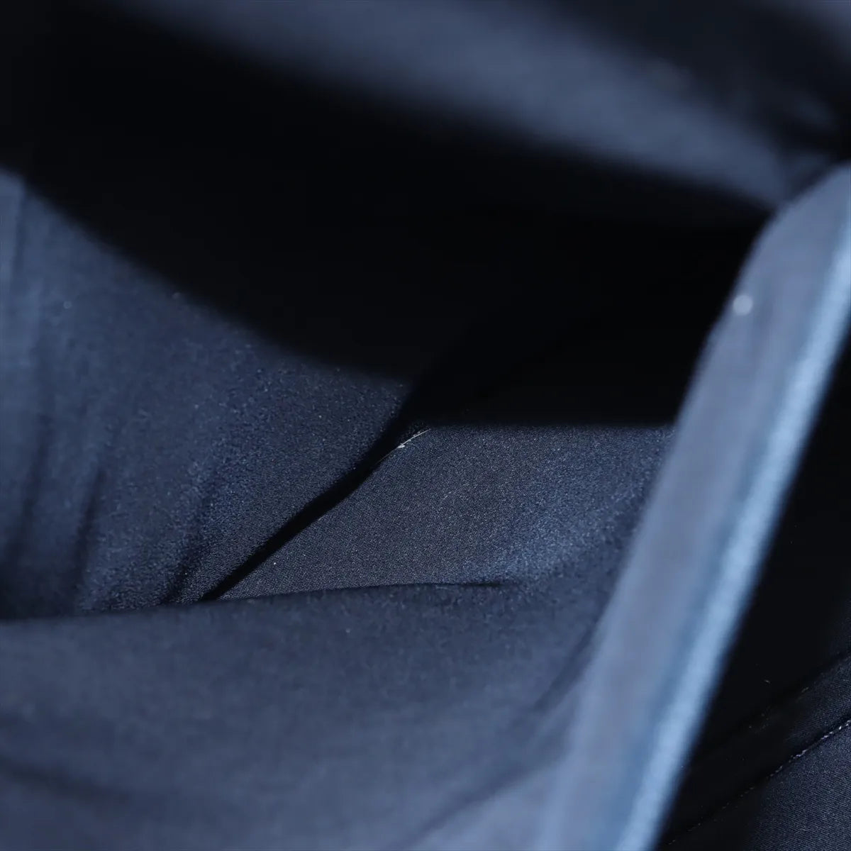 Valextra Keval x Leather Business Bag Navy Blue