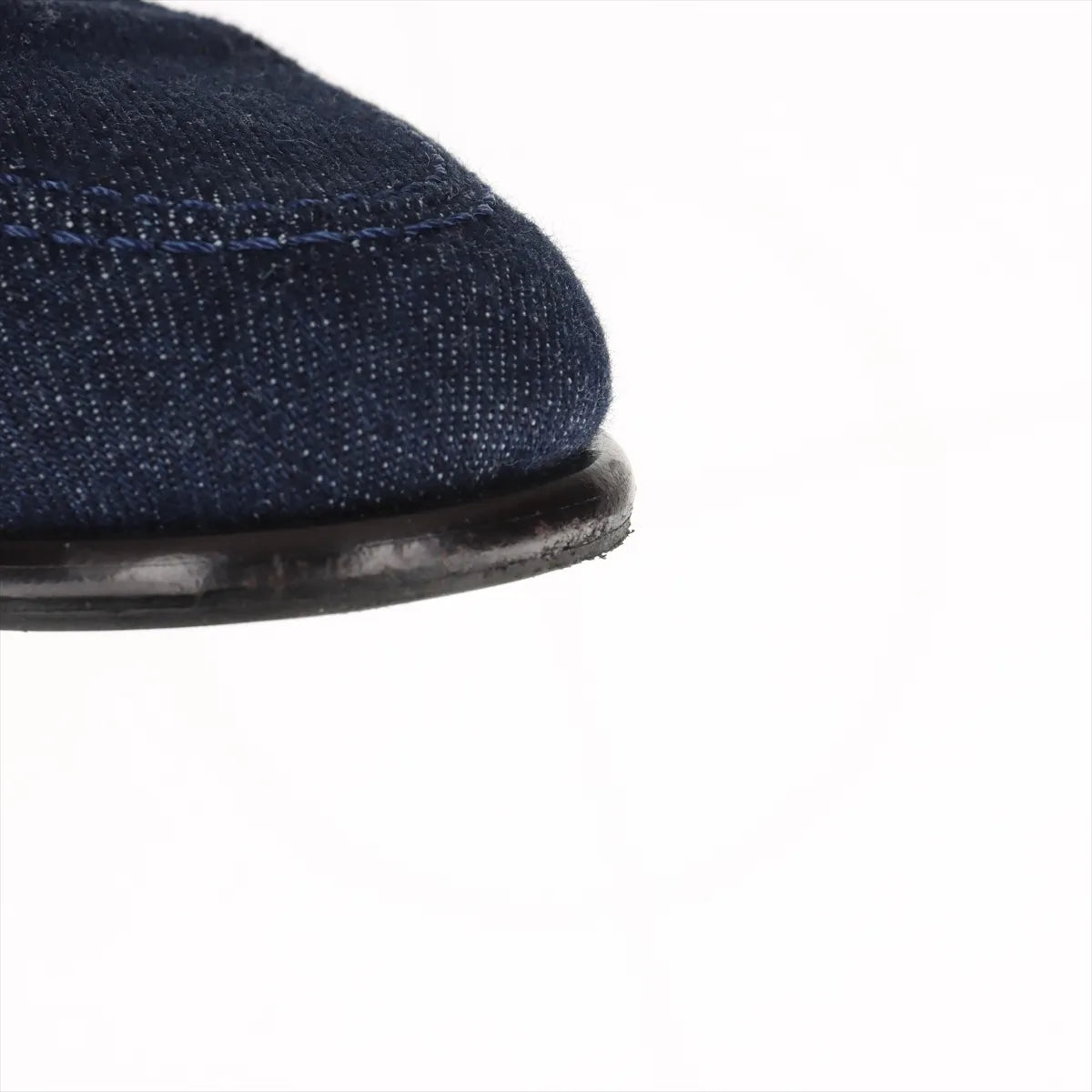 Hermès Kelly Denim Leather Loafer Navy x Brown