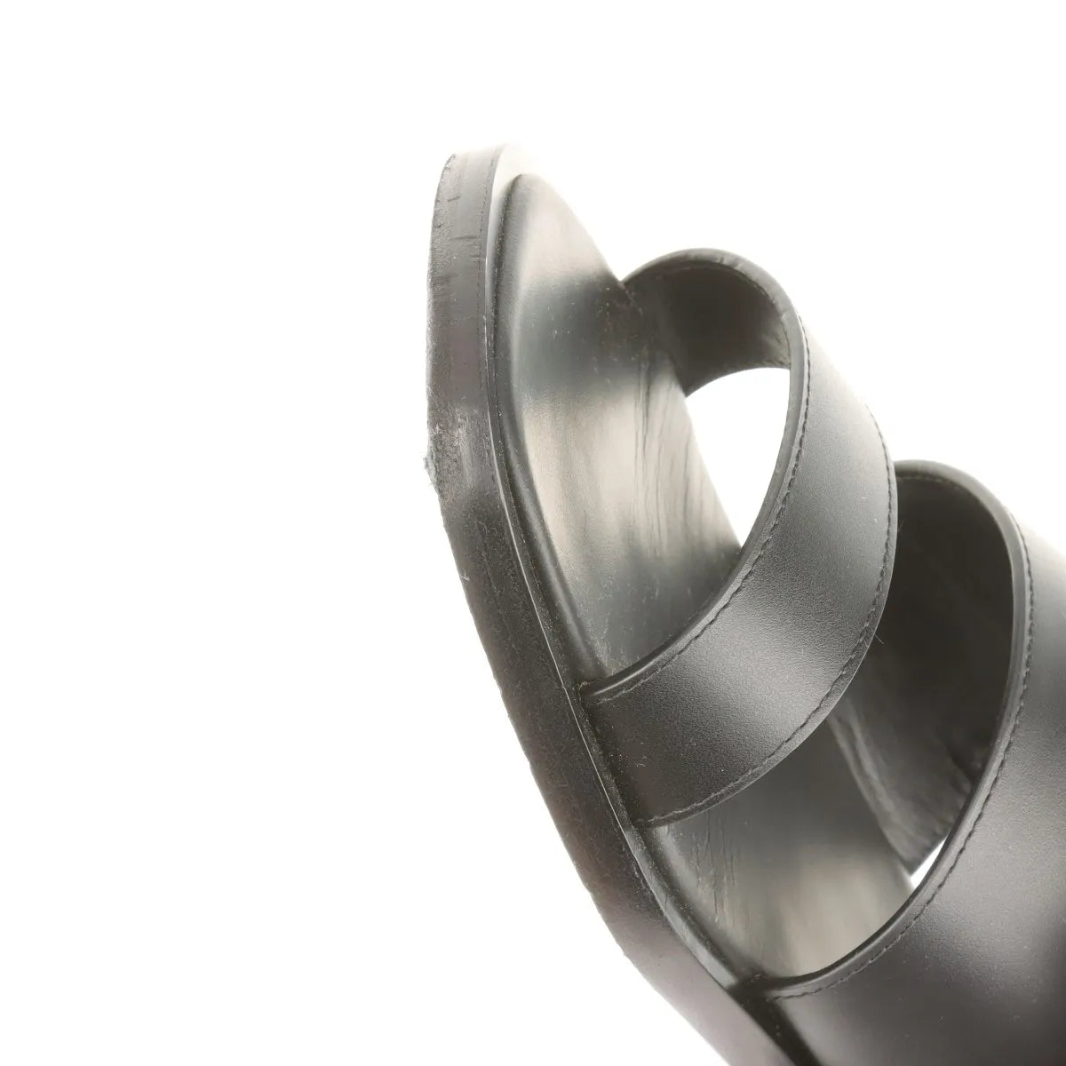 Hermès Constance Leather Sandal Black