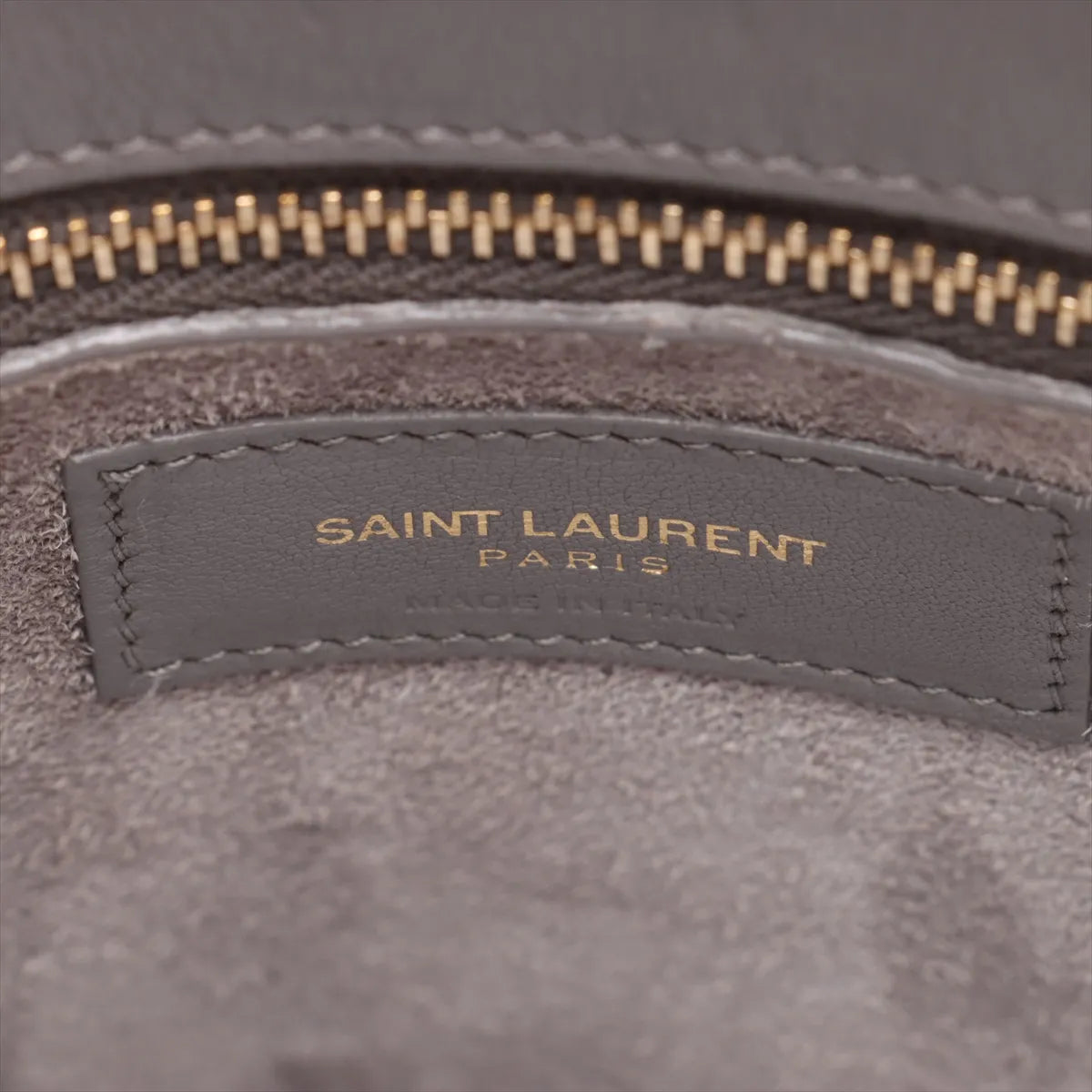 Saint Laurent Paris Sac de Jour Leather Two-Way Handbag Gray