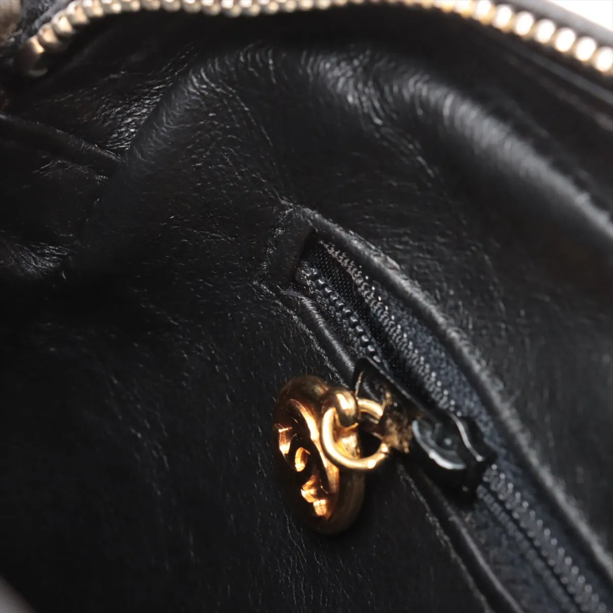 Chanel Matelasse Caviar Skin Chain Shoulder Bag Black