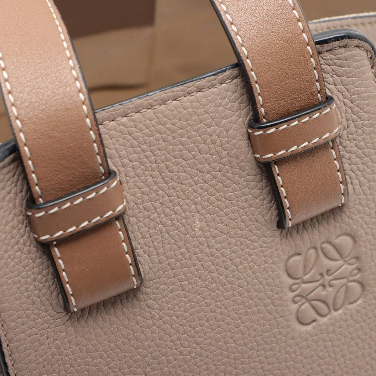 Loewe Hammock Small Leather Two-Way Shoulder Bag Brown