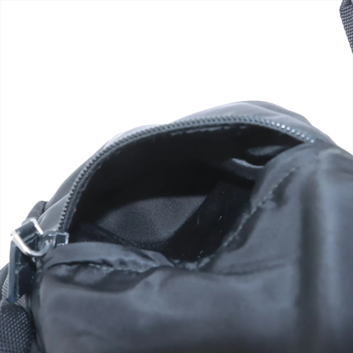 Prada Tessuto Nylon Leather Backpack Black