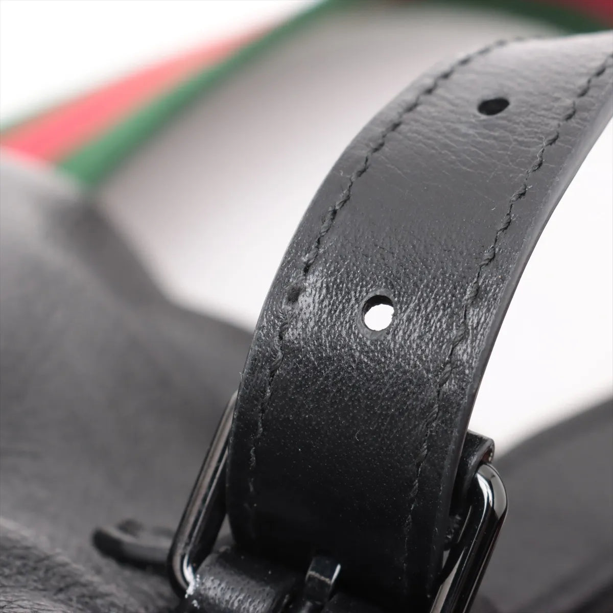 Gucci Double G Leather Two-Way Shoulder Bag Black