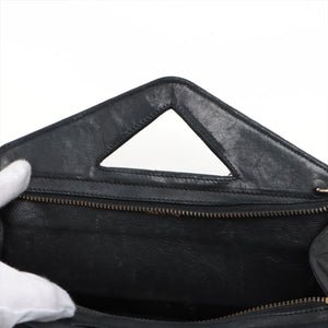 Chanel Matelasse Lambskin Two Way Shoulder Bag Black