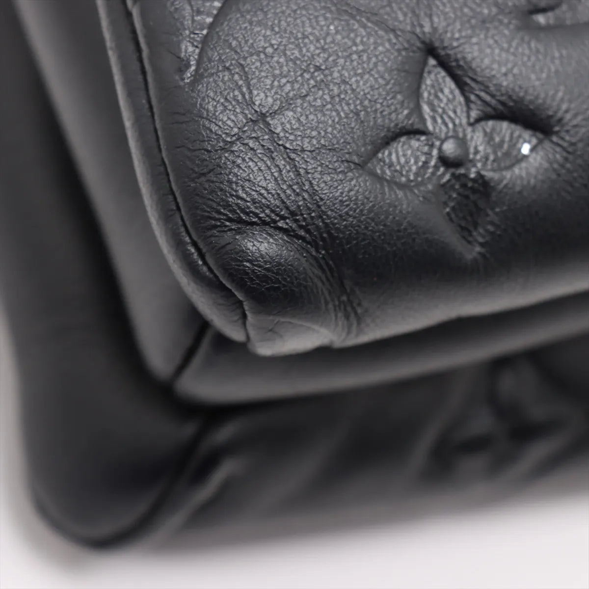 Louis Vuitton Monogram Embossed Coussin PM Black