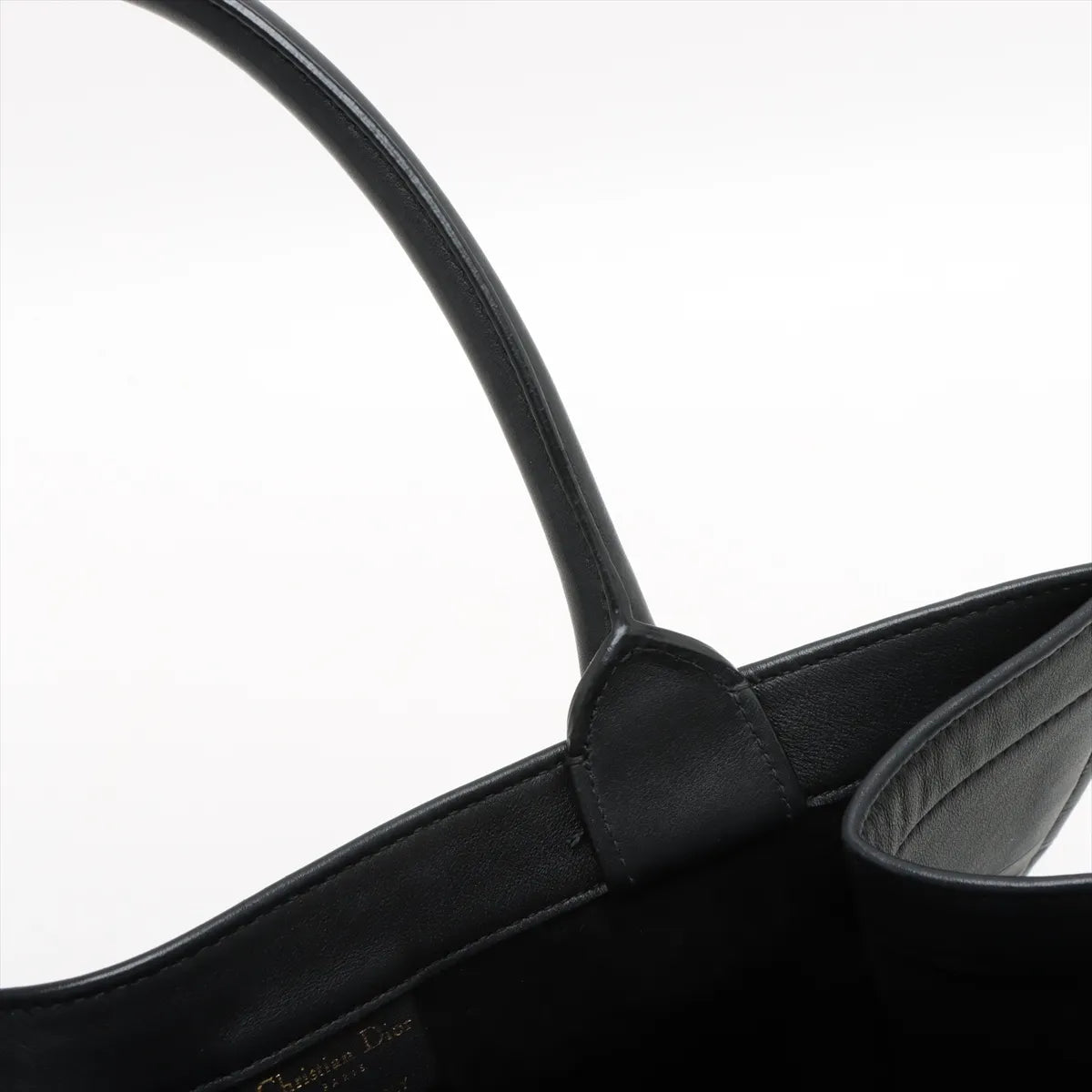 Christian Dior Book Tote Medium Leather Bag Black