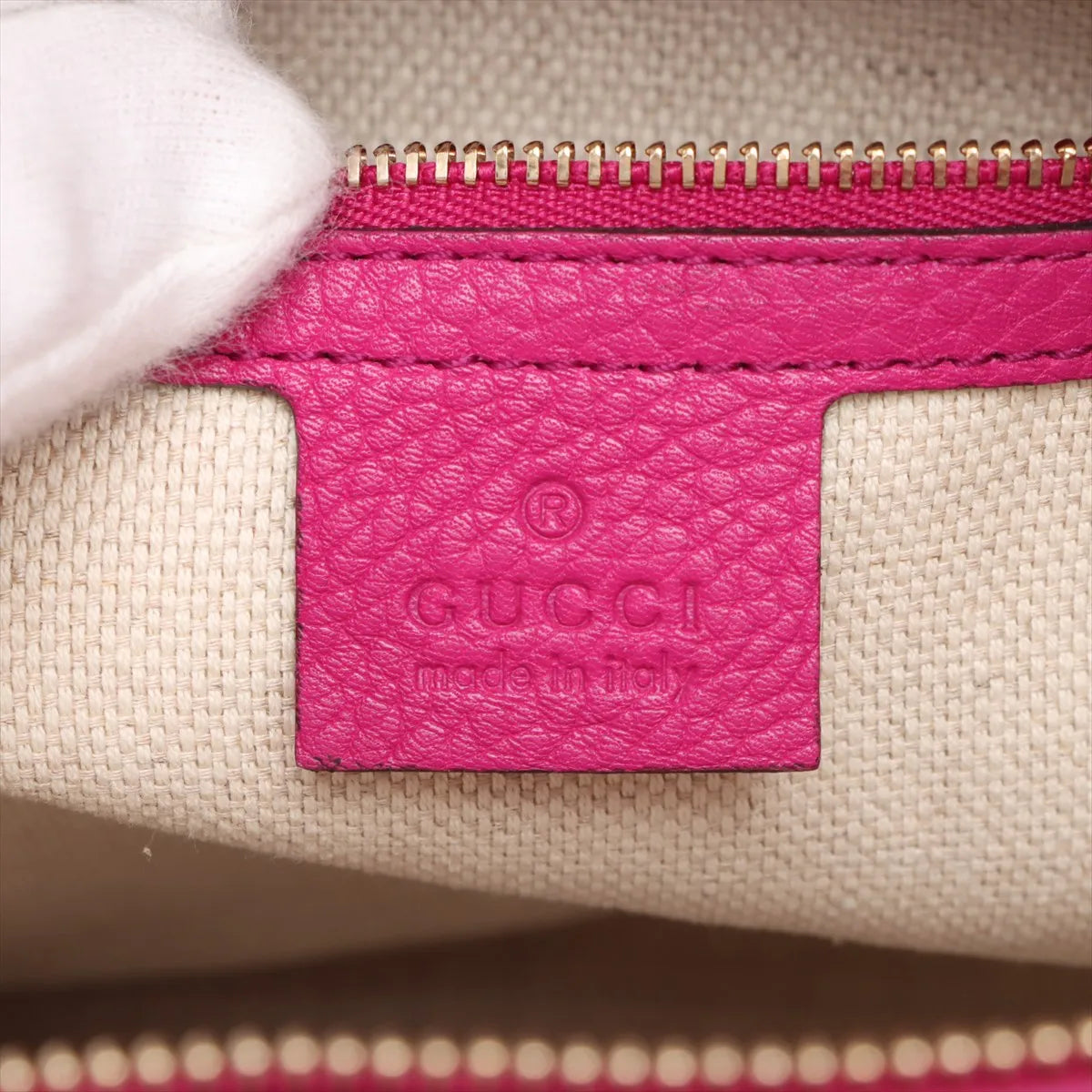 Gucci Soho Leather Two-Way Handbag Pink
