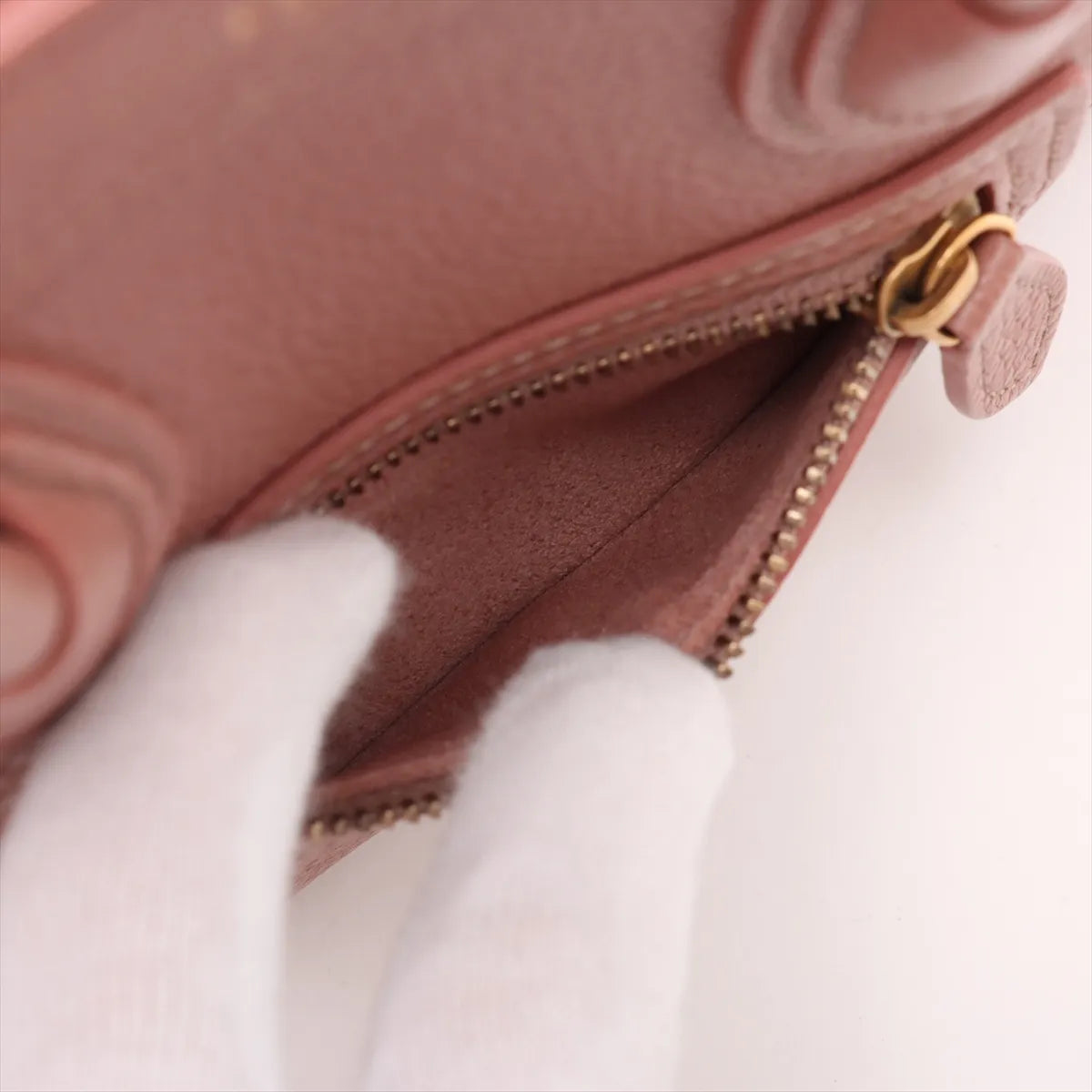 High Quality Celine Luggage Nano Shopper Leather Two-Way Handbag Brownish Pink