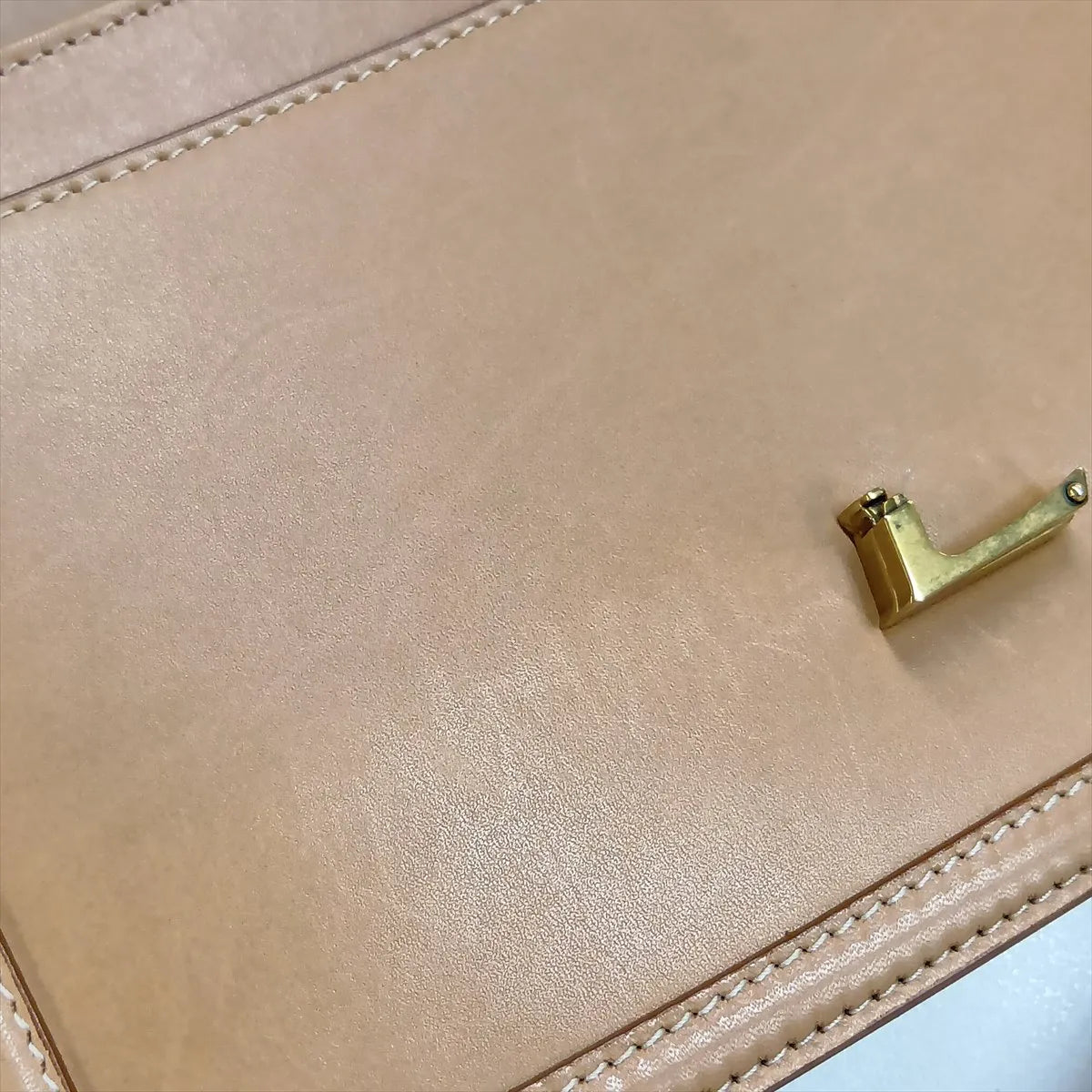 Saint Laurent Paris Solferino Leather Shoulder Bag Brown