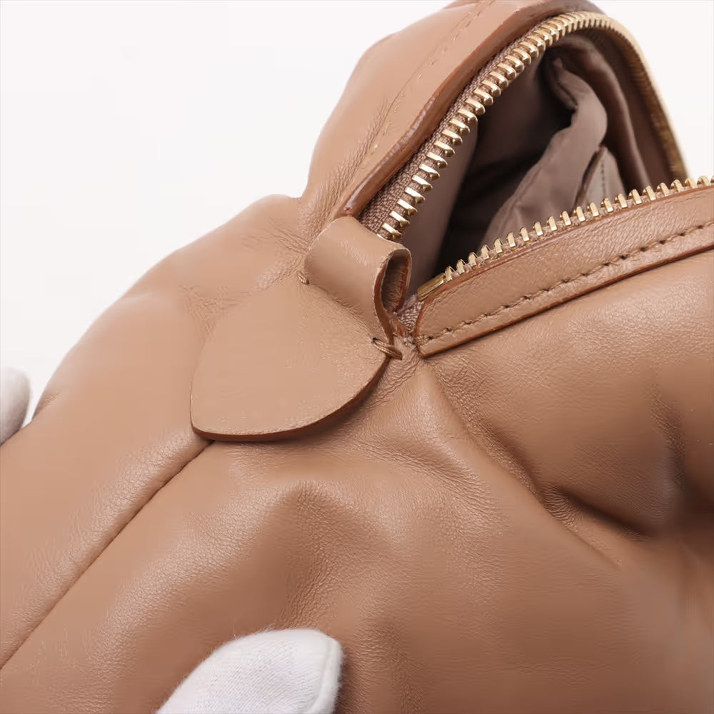 Maison Margiela Glam Slam Leather Shoulder Bag Beige