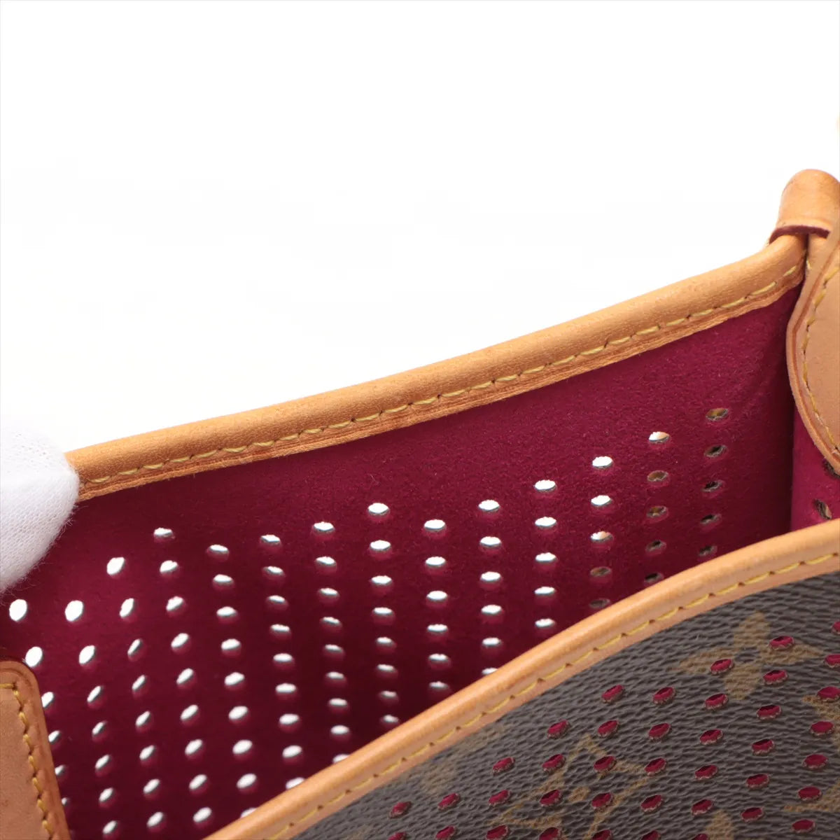 Louis Vuitton Monogram Perforated Musette Brown x Pink