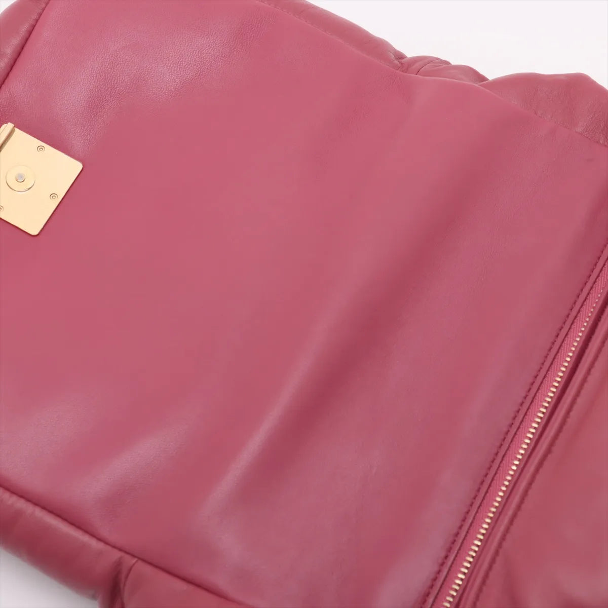 Loewe Puffer Leather Chain Shoulder Bag Pink