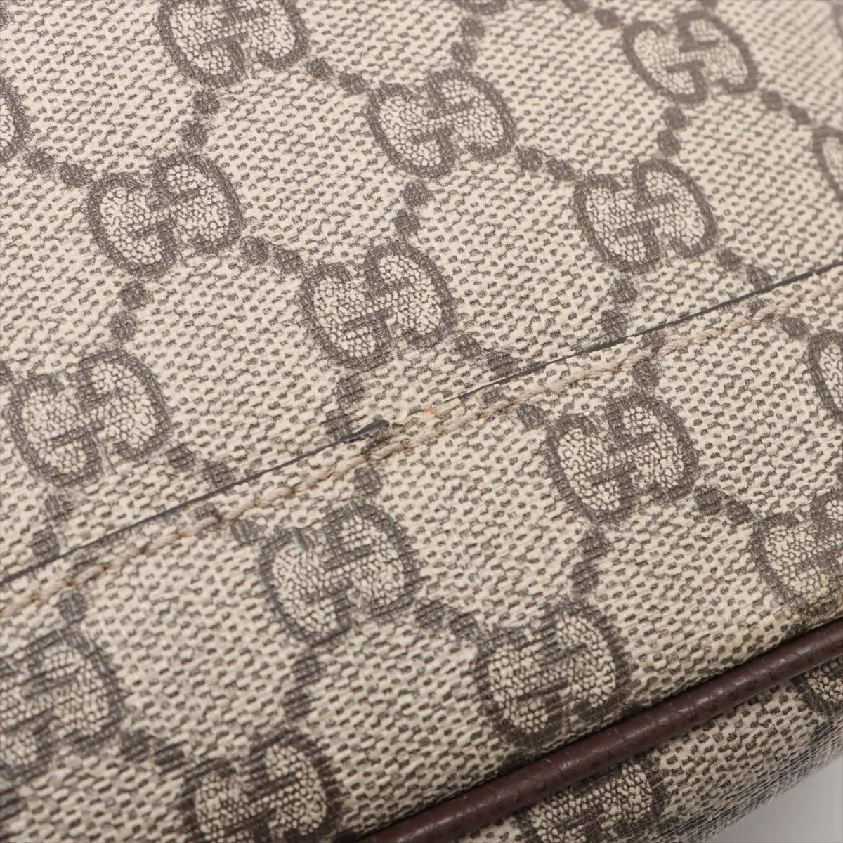 Gucci GG Supreme Bosco Leather Backpack Brown