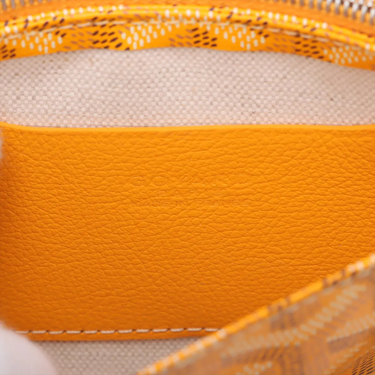 Goyard Plumet Leather Shoulder Bag Yellow