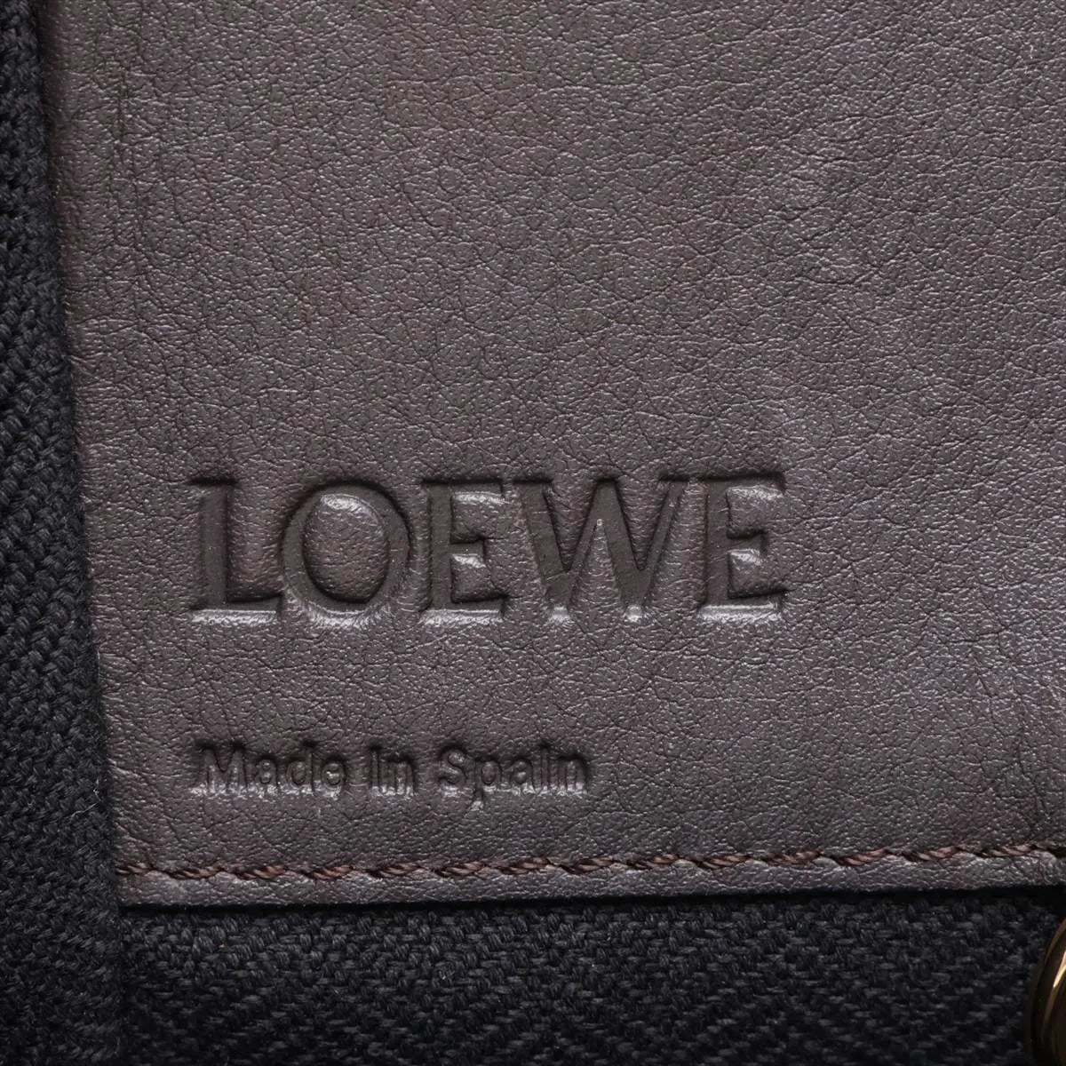 Loewe Hammock Small Leather Two-Way Handbag Beige x Brown