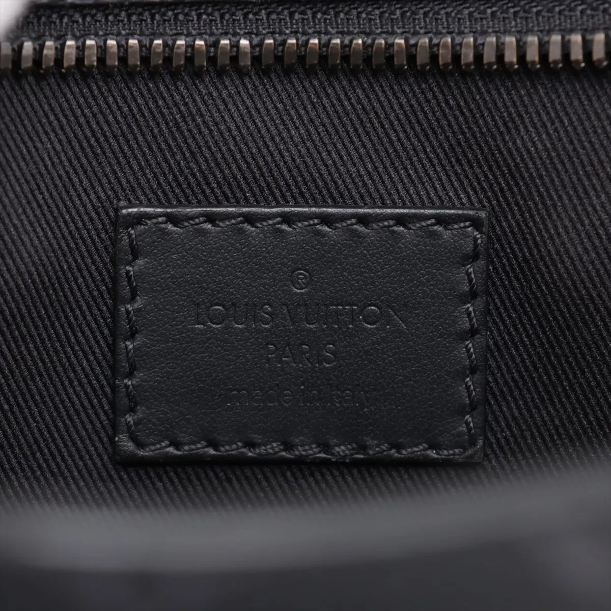 Louis Vuitton Monogram Eclipse Sac Plat Cross Black