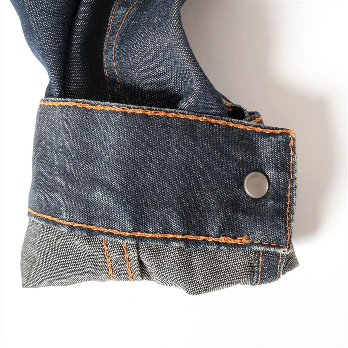 Gucci Cotton Denim Jacket Navy Blue